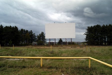 Cinema 2 Drive-In Theatre - Screen From Proj Booth (newer photo)